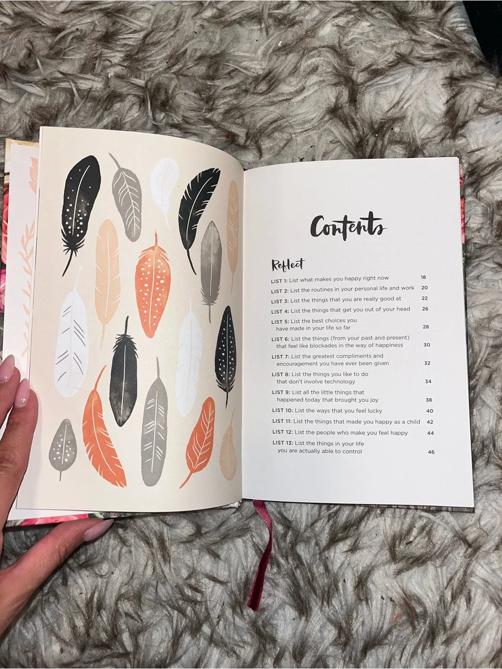 52 Lists for Happiness Floral Journal - Pink & Burgundy